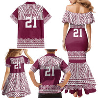 Queensland Maori Nga Hau E Wha Custom Family Matching Mermaid Dress and Hawaiian Shirt Polynesian Maori Tribal Pattern LT9 - Polynesian Pride