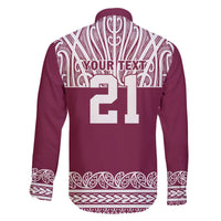 Queensland Maori Nga Hau E Wha Custom Family Matching Off The Shoulder Long Sleeve Dress and Hawaiian Shirt Polynesian Maori Tribal Pattern