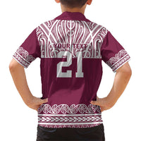 Queensland Maori Nga Hau E Wha Custom Family Matching Short Sleeve Bodycon Dress and Hawaiian Shirt Polynesian Maori Tribal Pattern LT9 - Polynesian Pride