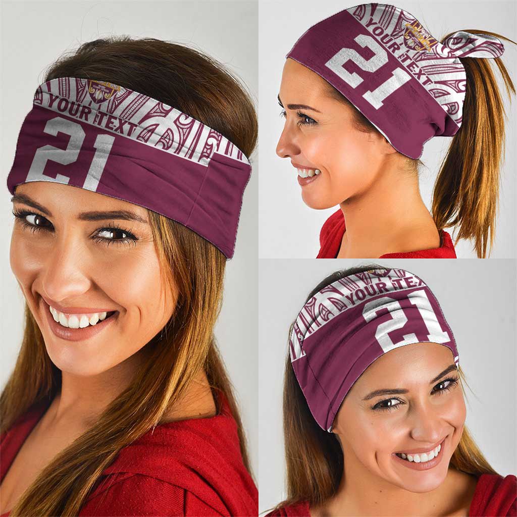 Queensland Maori Nga Hau E Wha Custom Neck Gaiter Polynesian Maori Tribal Pattern - Polynesian Pride