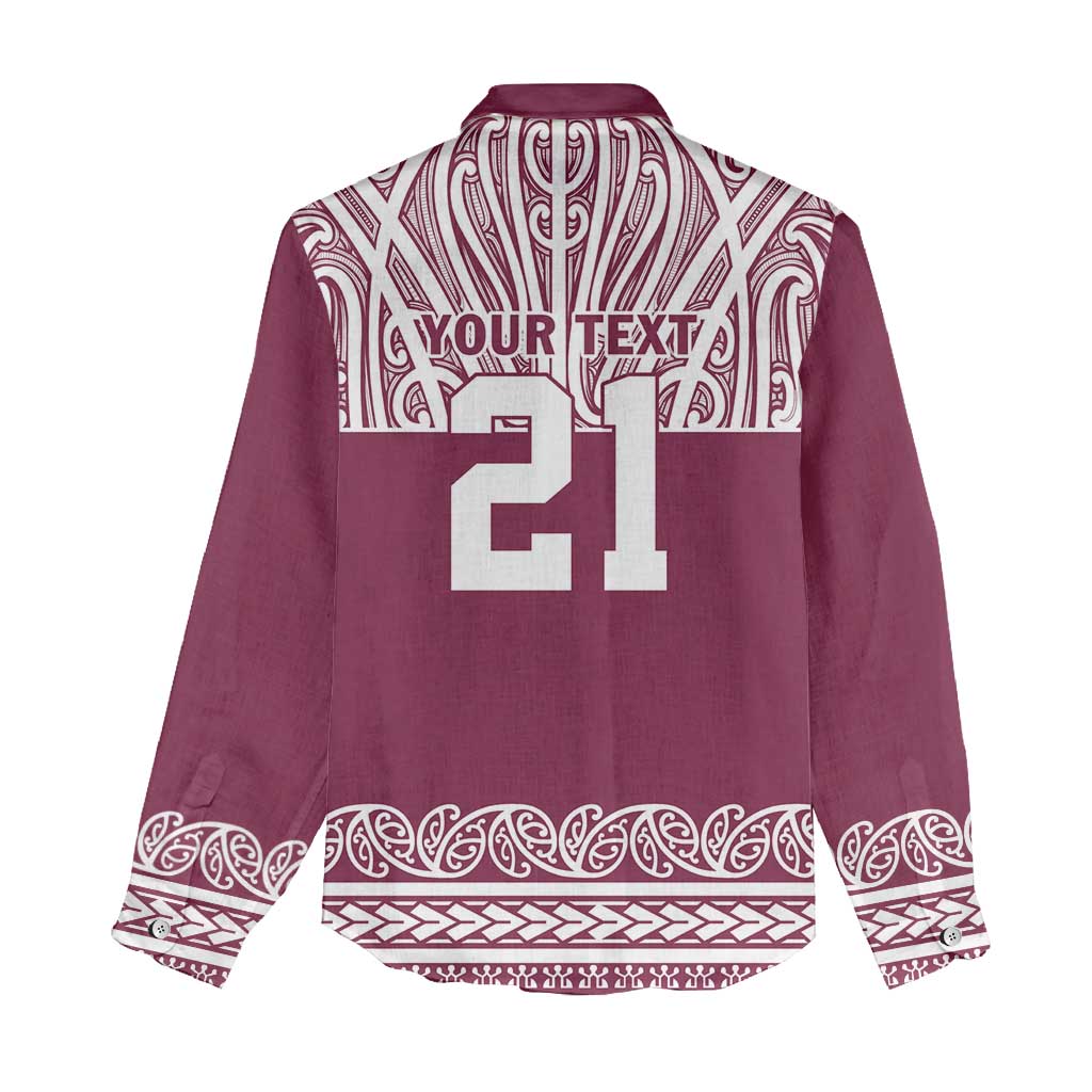 Queensland Maori Nga Hau E Wha Custom Women Casual Shirt Polynesian Maori Tribal Pattern