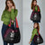 Queensland Papua New Guinea Custom Grocery Bag All Black Pacific PNG Tribal Style