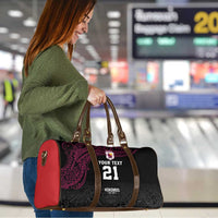 Queensland Papua New Guinea Custom Travel Bag All Black Pacific PNG Tribal Style - Polynesian Pride