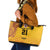 Queensland Papua New Guinea Custom Leather Tote Bag All Gold Pacific PNG Tribal Style
