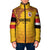 Queensland Papua New Guinea Custom Padded Jacket All Gold Pacific PNG Tribal Style - Polynesian Pride