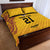 Queensland Papua New Guinea Custom Quilt Bed Set All Gold Pacific PNG Tribal Style