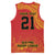 Queensland Papua New Guinea Custom Basketball Jersey All Red Pacific PNG Tribal Style - Polynesian Pride