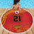 Queensland Papua New Guinea Custom Beach Blanket All Red Pacific PNG Tribal Style