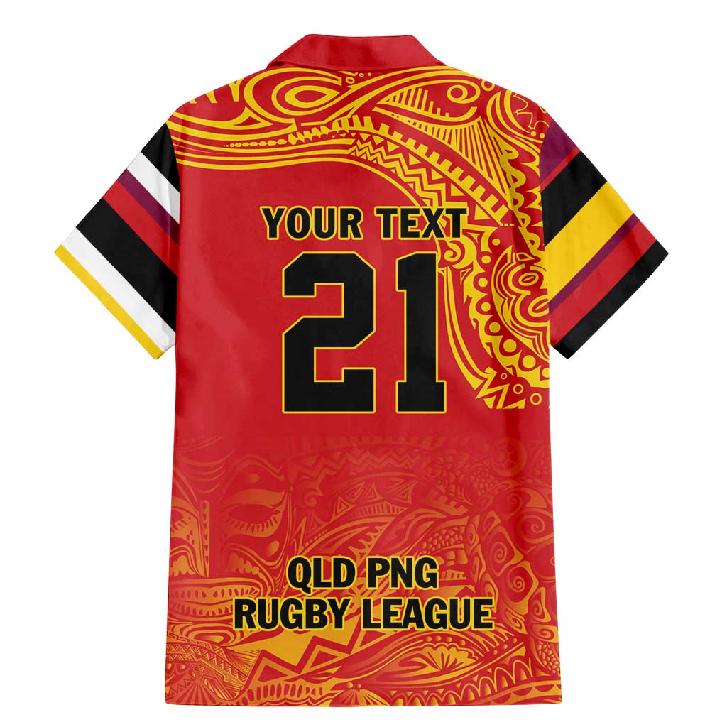 Queensland Papua New Guinea Custom Family Matching Mermaid Dress and Hawaiian Shirt All Red Pacific PNG Tribal Style LT9 - Polynesian Pride