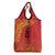 Queensland Papua New Guinea Custom Grocery Bag All Red Pacific PNG Tribal Style
