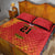 Queensland Papua New Guinea Custom Quilt Bed Set All Red Pacific PNG Tribal Style
