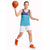 Queensland Samoa Custom Basketball Jersey Blue Pacific Polynesian Tribal Pattern - Polynesian Pride