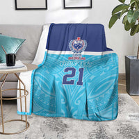 Queensland Samoa Custom Blanket Blue Pacific Polynesian Tribal Pattern LT9 - Polynesian Pride
