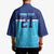 Queensland Samoa Custom Kimono Blue Pacific Polynesian Tribal Pattern - Polynesian Pride