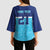Queensland Samoa Custom Kimono Sleeve Blouse Blue Pacific Polynesian Tribal Pattern - Polynesian Pride