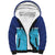 Queensland Samoa Custom Sherpa Hoodie Blue Pacific Polynesian Tribal Pattern