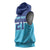 Queensland Samoa Custom Sleeveless Hoodie Blue Pacific Polynesian Tribal Pattern - Polynesian Pride