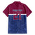 Queensland Samoa Custom Family Matching Puletasi and Hawaiian Shirt Maroon-Blue Pacific Polynesian Tribal Pattern