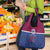 Queensland Samoa Custom Grocery Bag Maroon-Blue Pacific Polynesian Tribal Pattern