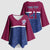 Queensland Samoa Custom Kimono Sleeve Blouse Maroon-Blue Pacific Polynesian Tribal Pattern - Polynesian Pride