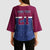 Queensland Samoa Custom Kimono Sleeve Blouse Maroon-Blue Pacific Polynesian Tribal Pattern - Polynesian Pride
