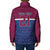 Queensland Samoa Custom Padded Jacket Maroon-Blue Pacific Polynesian Tribal Pattern - Polynesian Pride