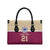 Queensland Samoa Custom Leather Bag Maroon Pacific Polynesian Tribal Pattern - Polynesian Pride
