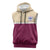 Queensland Samoa Custom Sleeveless Hoodie Maroon Pacific Polynesian Tribal Pattern - Polynesian Pride