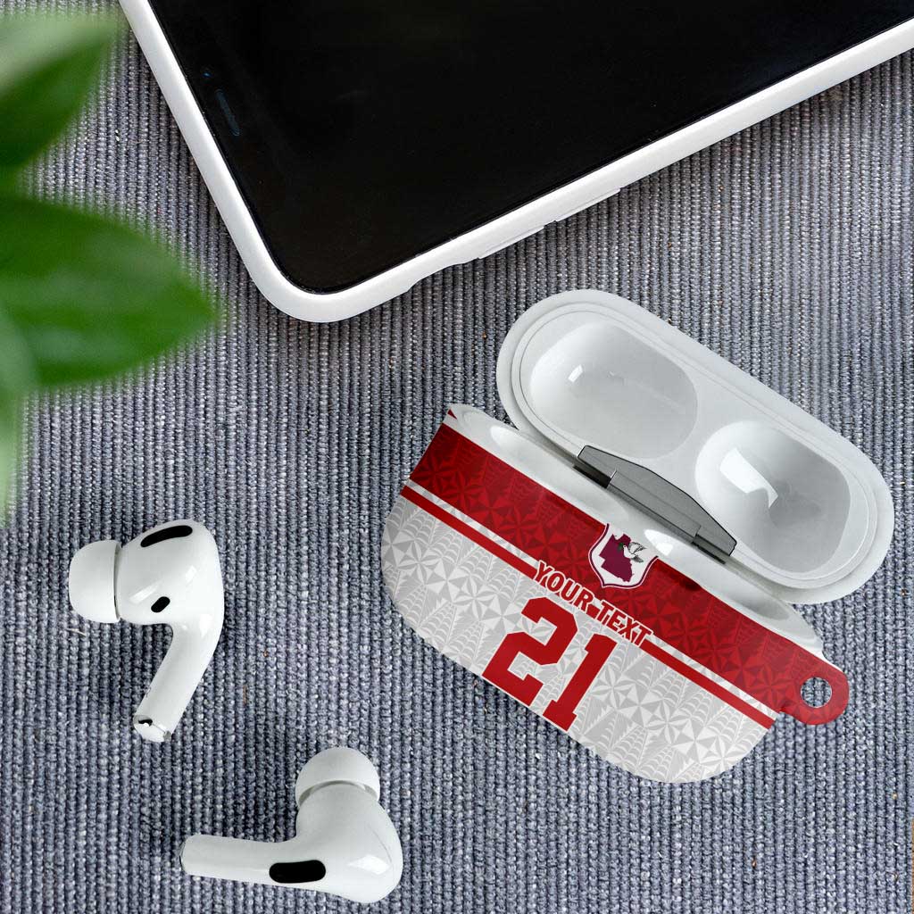 Queensland Tonga Custom AirPods Case QLD with Tongan Ngatu Pattern - Polynesian Pride
