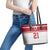 Queensland Tonga Custom Leather Tote Bag QLD with Tongan Ngatu Pattern