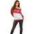 Queensland Tonga Custom Off Shoulder Sweater QLD with Tongan Ngatu Pattern