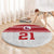 Queensland Tonga Custom Round Carpet QLD with Tongan Ngatu Pattern