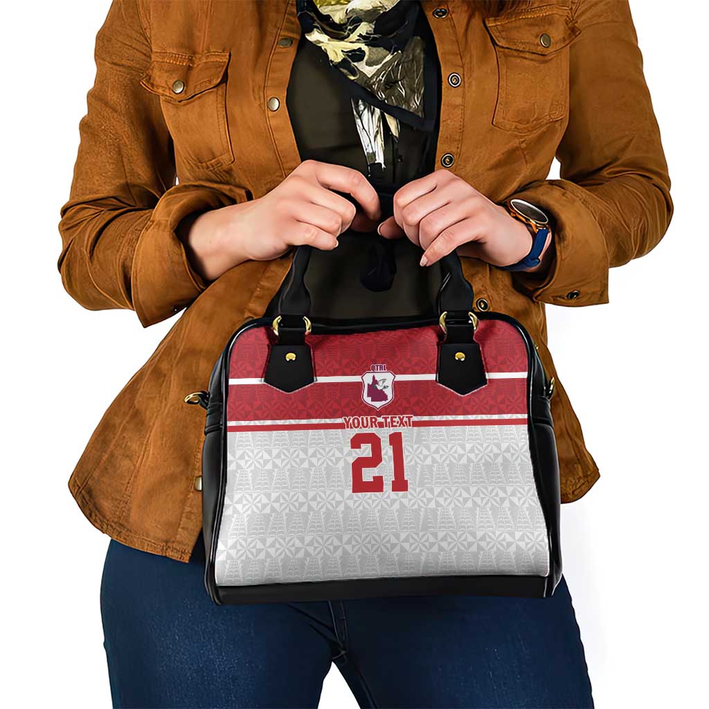 Queensland Tonga Custom Shoulder Handbag QLD with Tongan Ngatu Pattern