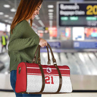 Queensland Tonga Custom Travel Bag QLD with Tongan Ngatu Pattern - Polynesian Pride