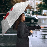 Queensland Tonga Custom Umbrella QLD with Tongan Ngatu Pattern - Polynesian Pride