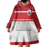 Queensland Tonga Custom Wearable Blanket Hoodie QLD with Tongan Ngatu Pattern LT9 - Polynesian Pride