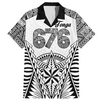 Personalised Tonga 676 Family Matching Off Shoulder Maxi Dress and Hawaiian Shirt Tribal Kupesi Ngatu Unique LT9 Dad's Shirt - Short Sleeve White - Polynesian Pride