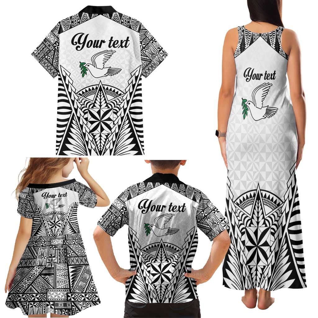 Personalised Tonga 676 Family Matching Tank Maxi Dress and Hawaiian Shirt Tribal Kupesi Ngatu Unique LT9 - Polynesian Pride