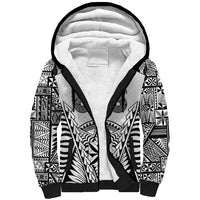 Personalised Tonga 676 Sherpa Hoodie Tribal Kupesi Ngatu Unique