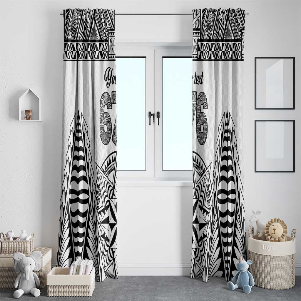 Personalised Tonga 676 Window Curtain Tribal Kupesi Ngatu Unique