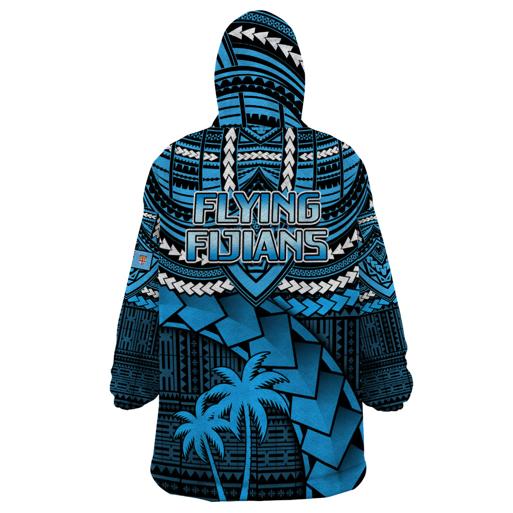 Fiji Rugby Wearable Blanket Hoodie Go Fijian Tapa Arty with World Cup Vibe LT9 - Polynesian Pride