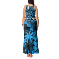 Custom Fiji Rugby Tank Maxi Dress Go Fijian Tapa Arty with World Cup Vibe LT9 - Polynesian Pride