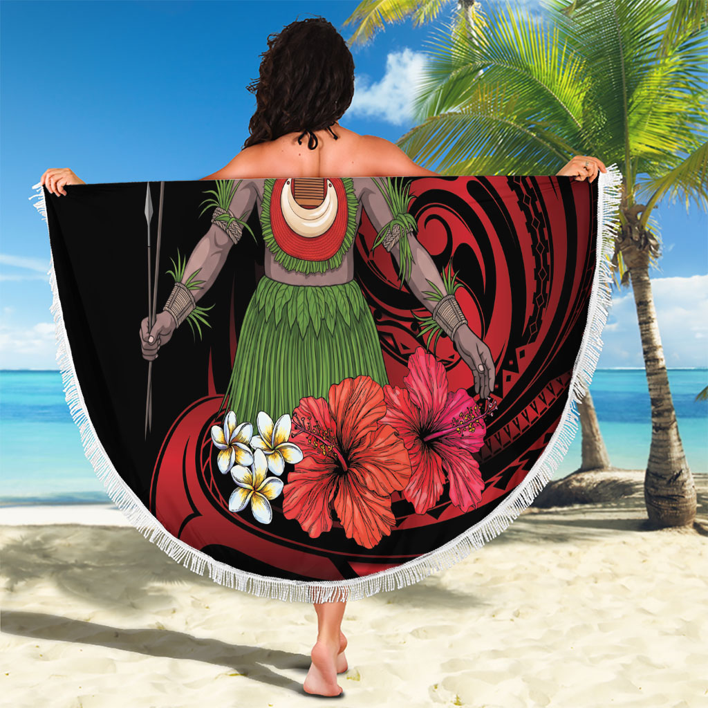 Huli Wigmen Tribe Hela Province Beach Blanket Papua New Guinea Indigenous Pattern LT9 - Polynesian Pride