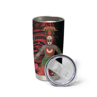 Huli Wigmen Tribe Hela Province Tumbler Cup Papua New Guinea Indigenous Pattern LT9 - Polynesian Pride
