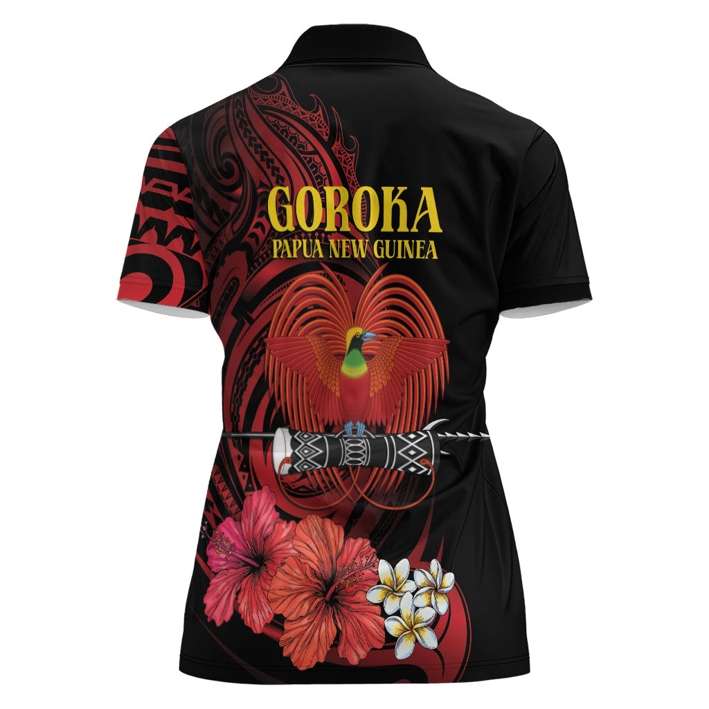 Huli Wigmen Tribe Hela Province Women Polo Shirt Papua New Guinea Indigenous Pattern LT9 - Polynesian Pride