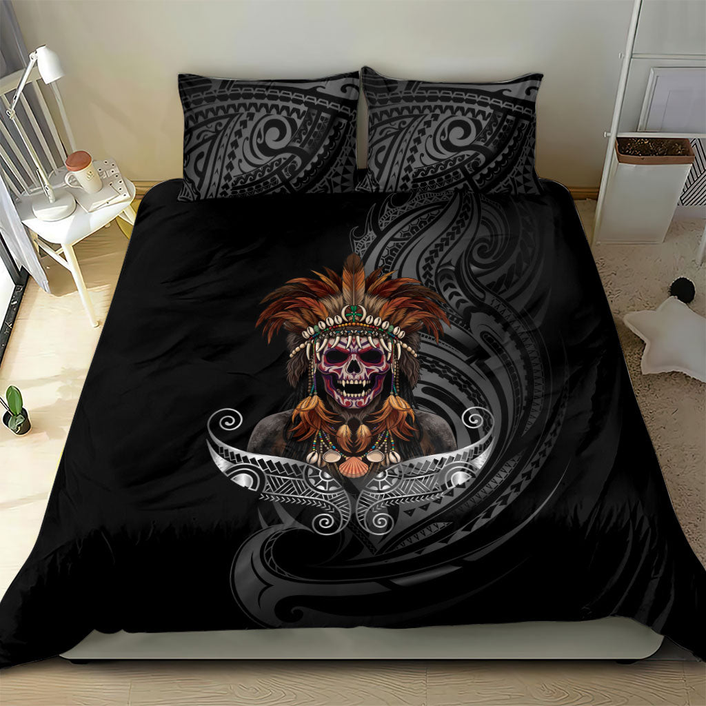 Mokomoko Tribe Eastern Highlands Province Bedding Set Papua New Guinea Indigenous Pattern LT9 - Polynesian Pride