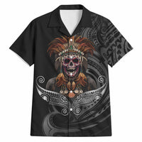 Mokomoko Tribe Eastern Highlands Province Hawaiian Shirt Papua New Guinea Indigenous Pattern LT9 Black - Polynesian Pride