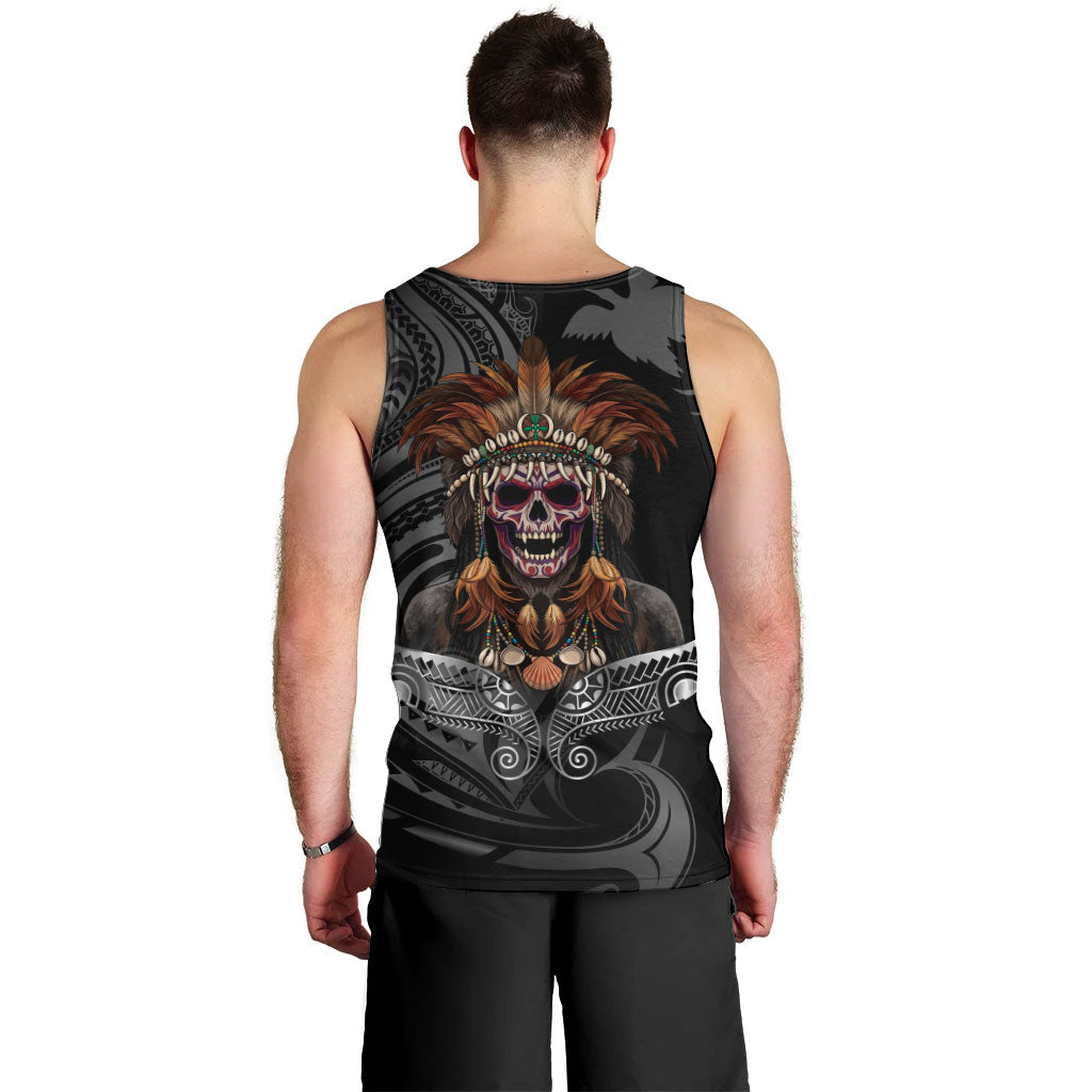 Mokomoko Tribe Eastern Highlands Province Men Tank Top Papua New Guinea Indigenous Pattern LT9 - Polynesian Pride