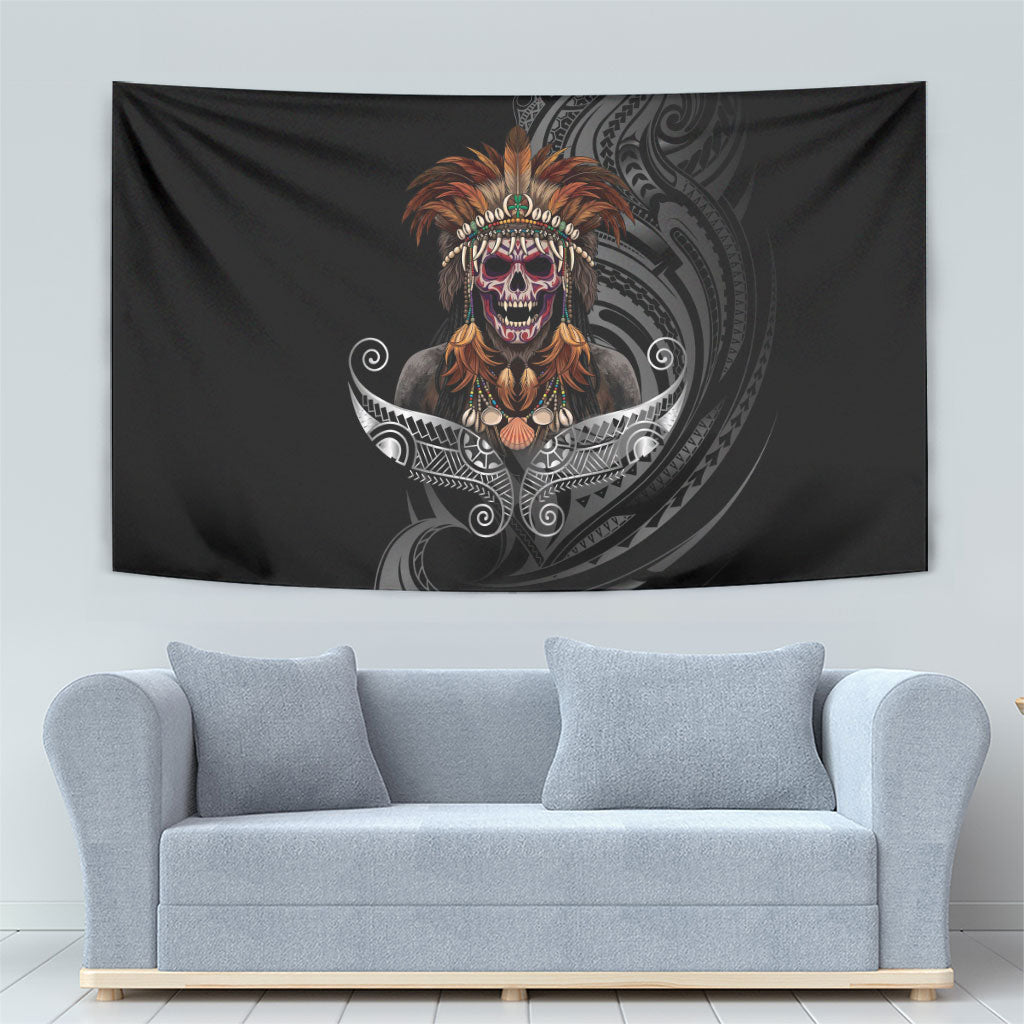 Mokomoko Tribe Eastern Highlands Province Tapestry Papua New Guinea Indigenous Pattern LT9 - Polynesian Pride