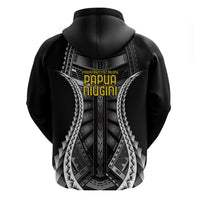 Independen Stet bilong Papua Niugini 1975 Hoodie Black Tribal Papua New Guinea Province Flag LT9 - Polynesian Pride